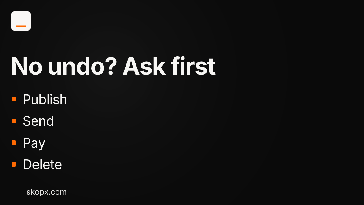The Five-Word Test for Any AI Action