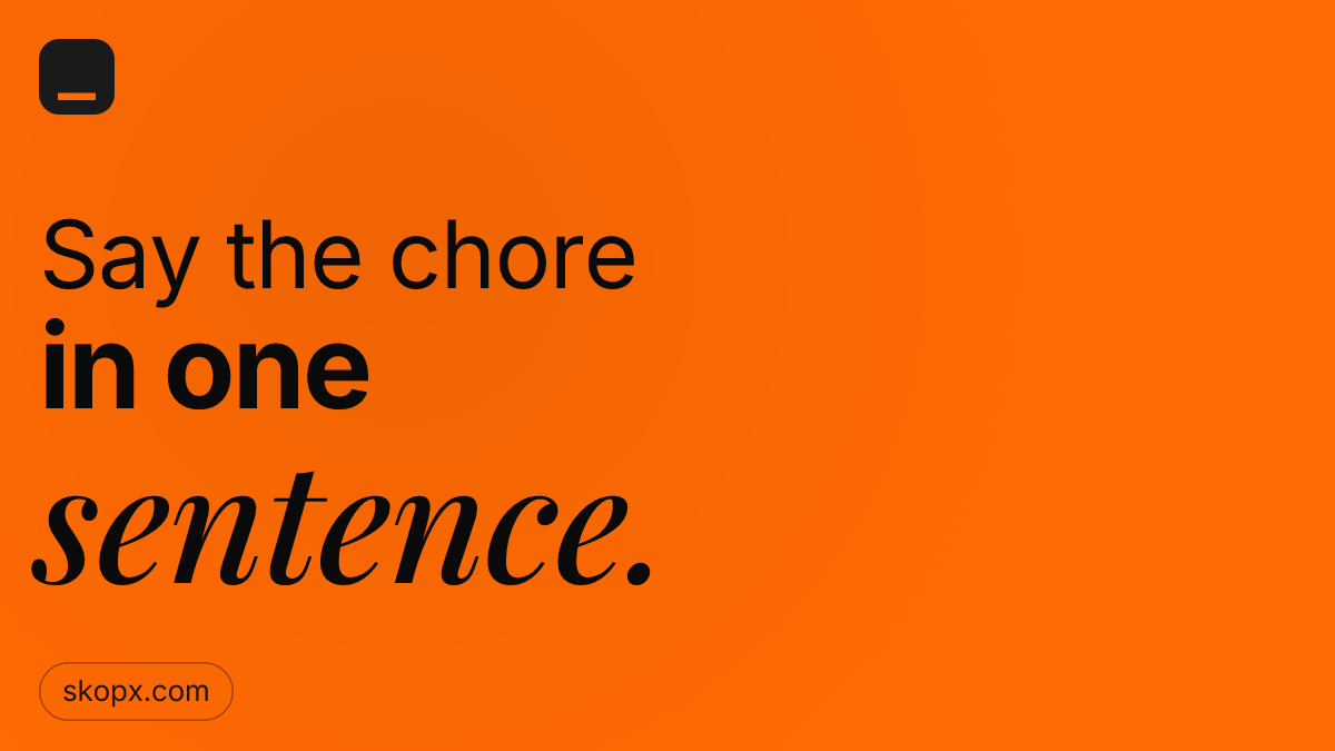 Think of the Friday invoice chore