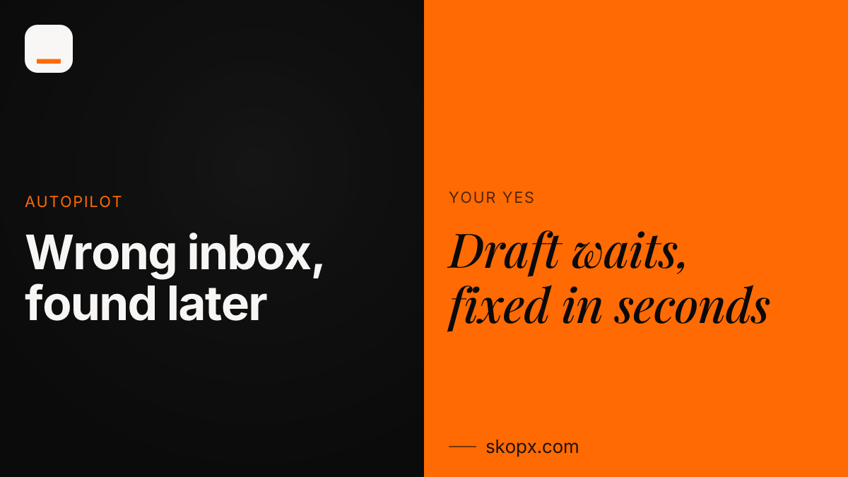 Two Drafts, One Friday: Why Sending Should Always Be Your Call