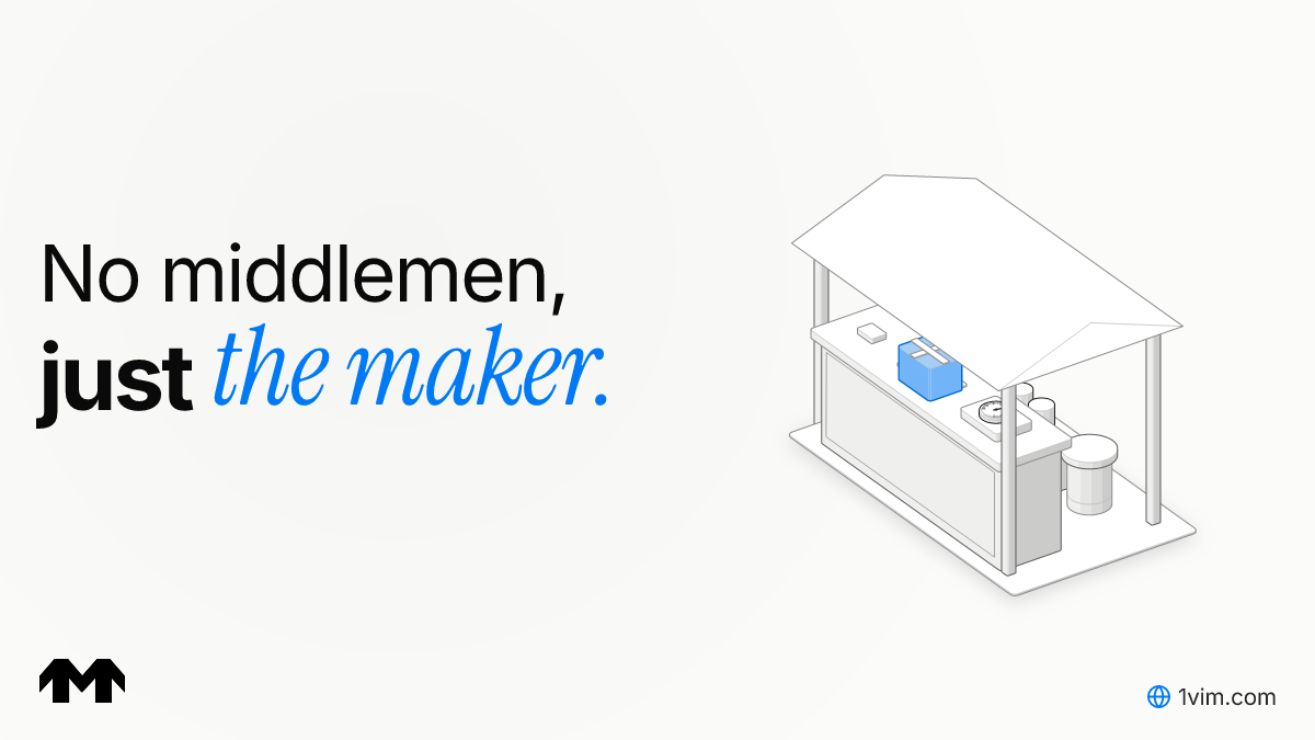 1Vim connects buyers directly to makers, eliminating middlemen so artisans and...